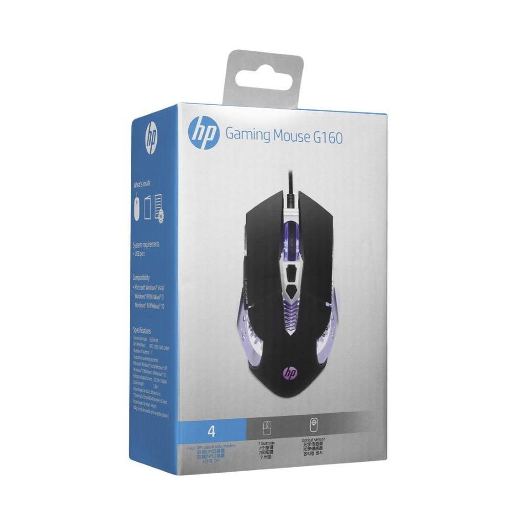 HP G160 USB Gaming Mouse with RGB Lighting HP Online