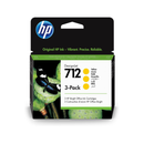 HP 712 29ml Yellow DesignJet Original Ink Cartridge - 3 Pack 3ED79A