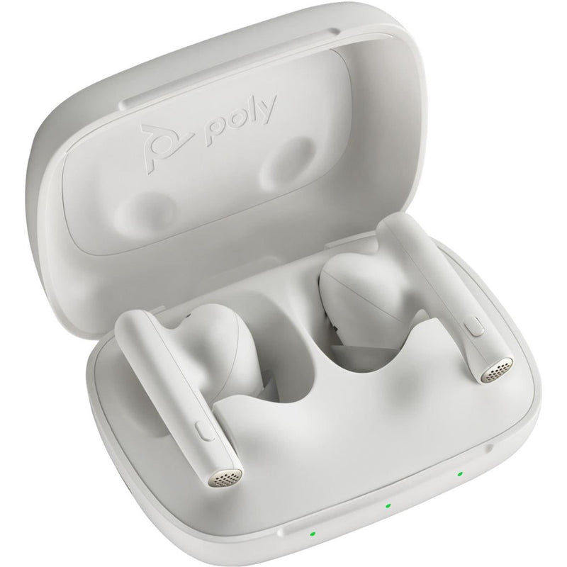 Poly Voyager Free 60 UC Earbuds with BT700 USB-C Adapter - White Sand 7Y8L4AA