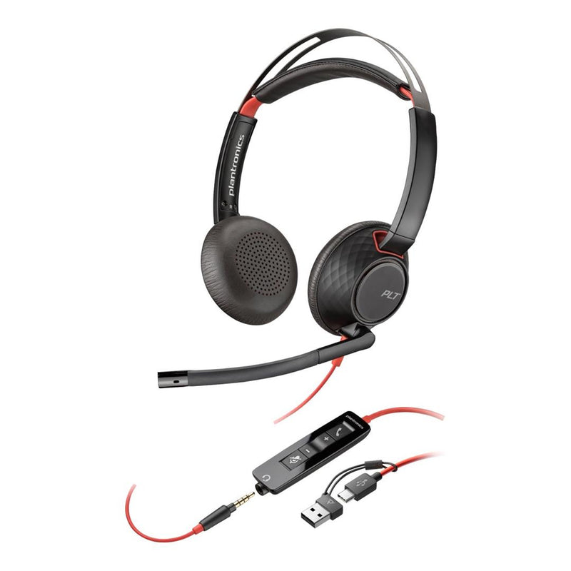 Poly Blackwire 5210 Monaural UBS-C Headset Black 8X230A6