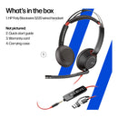 Poly Blackwire 5220 Stereo USB-C Headset with USB-A Adapter 8X231A6