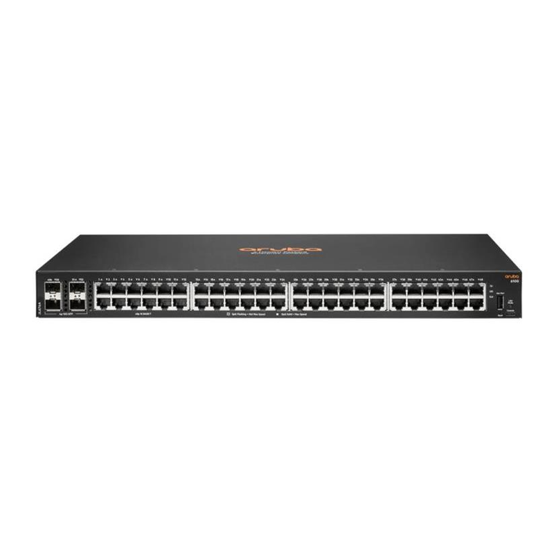 HPE Aruba 6100 48-ports Managed L3 Switch Black JL676A