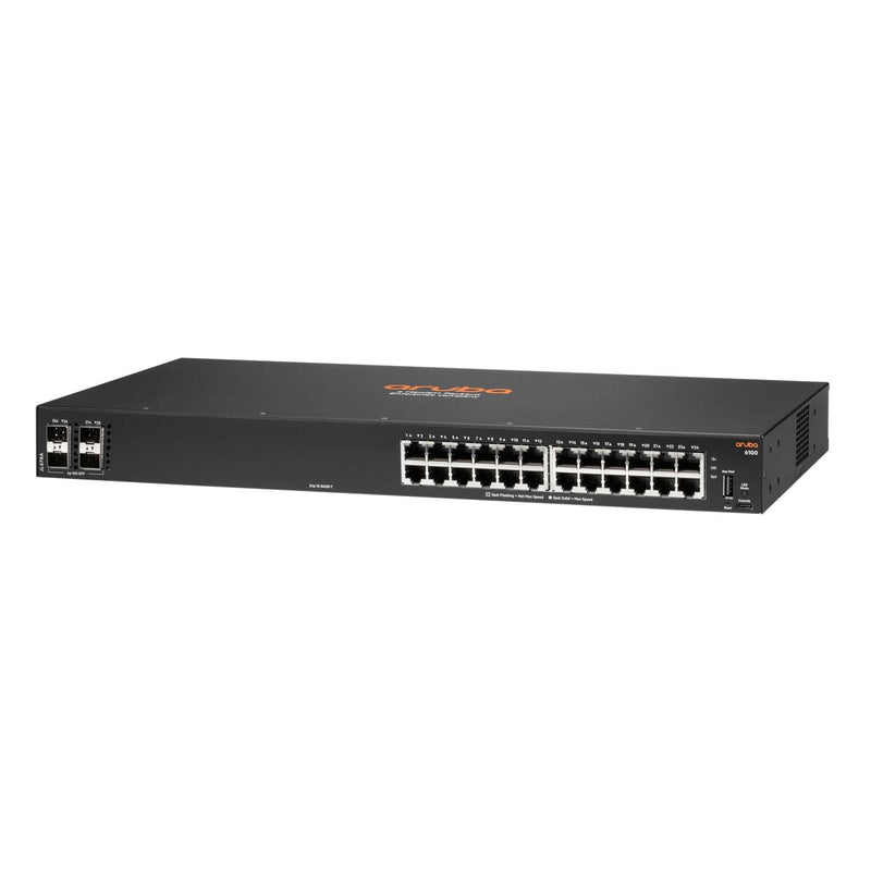 HPE Aruba 6100 24-port Managed L3 Switch Black JL678A