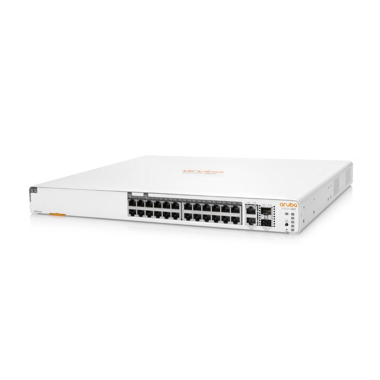 HPE Aruba Instant On 1960 24-port PoE GbE Smart Managed Switch with 2x 10GbE and 2x SFP+ ports JL807A