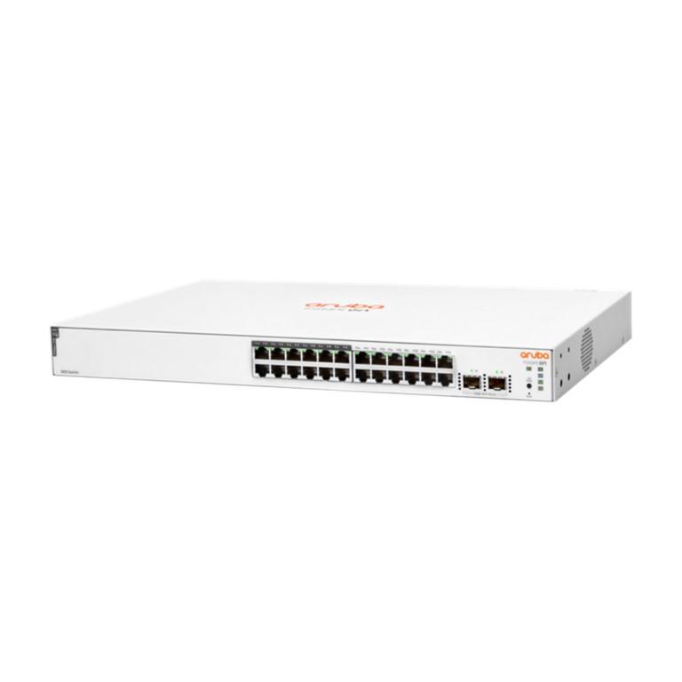 HPE Aruba Instant On 1830 24-port GbE Smart Managed Switch with 12x PoE and 2x SFP ports JL813A