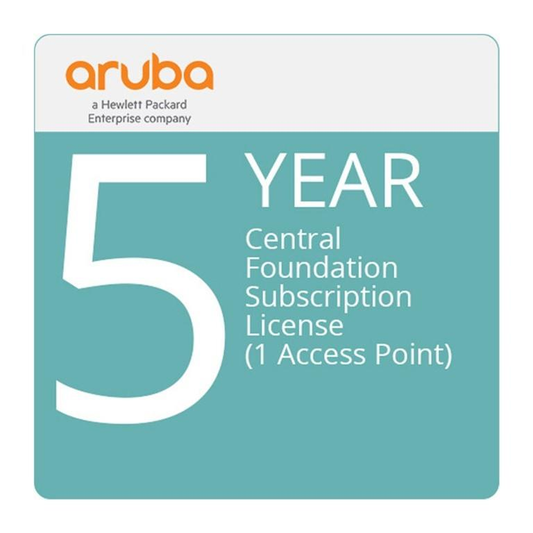 HPE 5-year Aruba Central Access Point Foundation E-STU Subscription License Q9Y60AAE