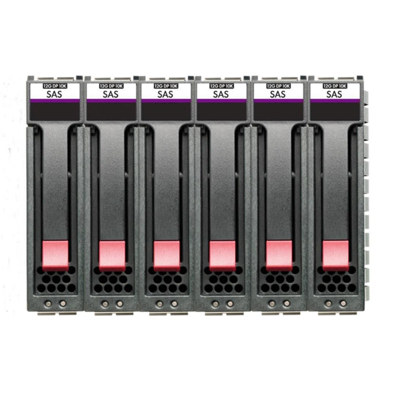 HPE MSA 2.5-inch 900GB SAS Enterprise 12Gbps 15K RPM M2 Internal Hard Drive 6-pack Bundle R0Q64A