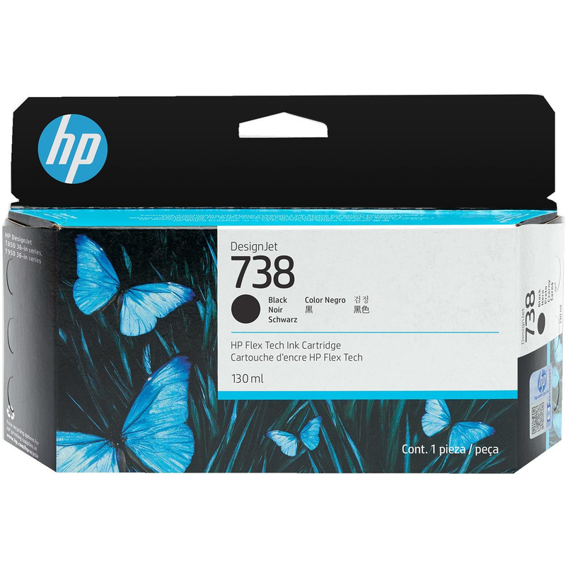HP 738 Original Ink Cartridge - Black 498N4A