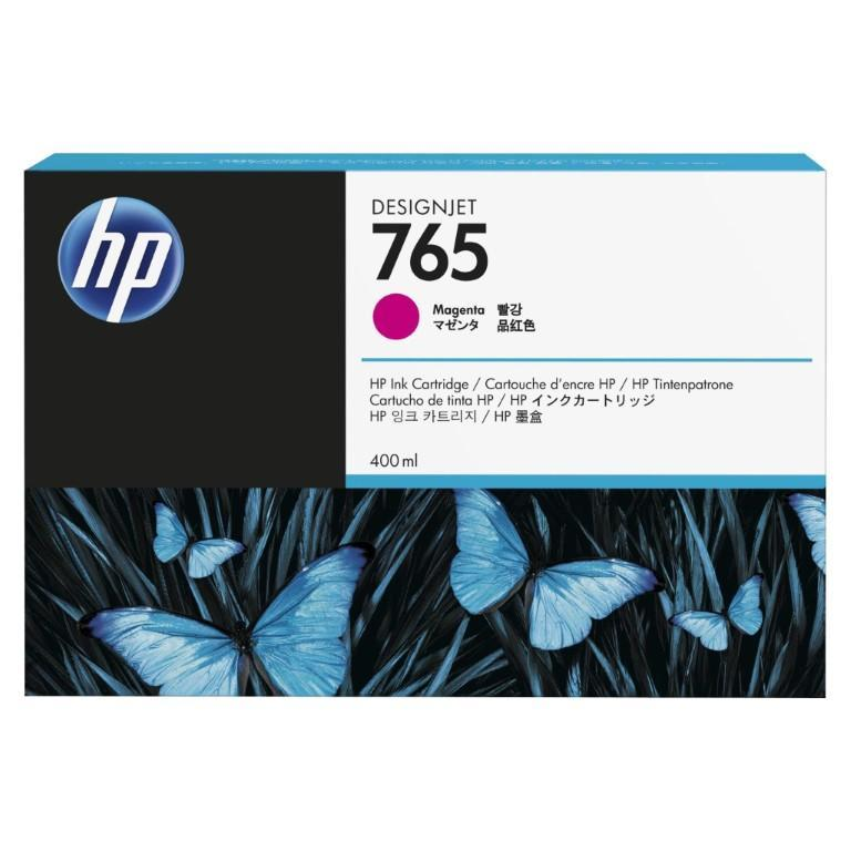 HP 765 400-ml Magenta Designjet Ink Cartridge F9J51A