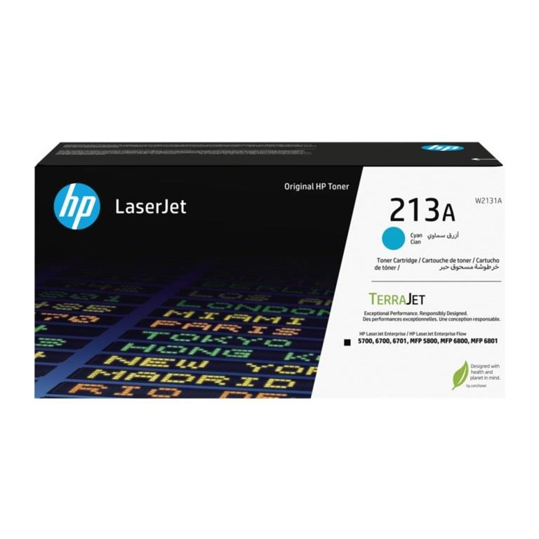 HP 213A Original LaserJet Toner Cartridge - Cyan W2131A