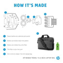 HP Renew Travel 15.6' Notebook Bag Grey 2Z8A4AA