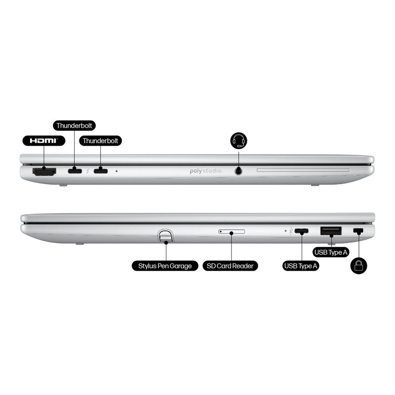 HP EliteBook 8 Flip G1i 13.3' Core Ultra 5 225U 16GB RAM 512GB SSD Win 11 Pro AI 2-in-1 Laptop AD3U5ET