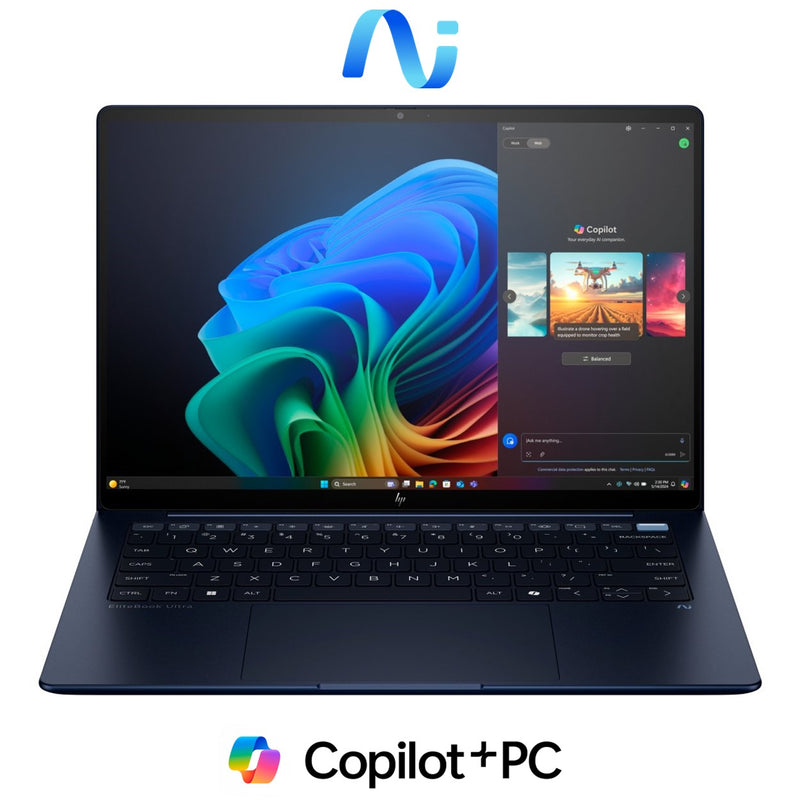 HP EliteBook Ultra G1i 14' Core Ultra 7 258V 32GB RAM 2TB SSD Win 11 Pro AI Laptop B9ZZ5ET