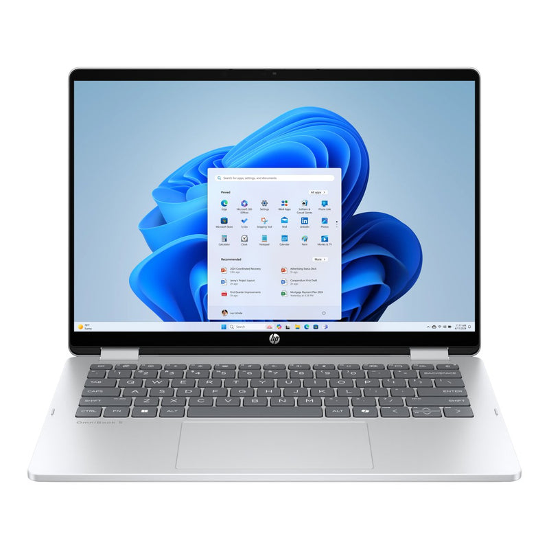 HP OmniBook 5 Flip 14-fp0001ni 14' Core 7 150U 16GB RAM 1TB SSD Win 11 Home Glacier Silver 2-in-1 Laptop C81SKEA