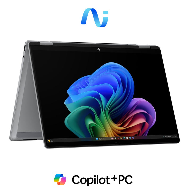 HP OmniBook X Flip 14-fk0005ni 14' Ryzen 7 350 24GB RAM 1TB SSD Win 11 Home Meteor Silver Next Gen AI 2-in-1 Laptop CL7C7EA