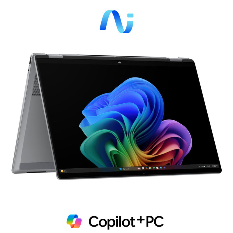 HP OmniBook X Flip 16-ar0006ni 16' Ryzen 7 350 24GB RAM 1TB SSD Win 11 Home Meteor Silver Next Gen AI 2-in-1 Laptop CL7D0EA