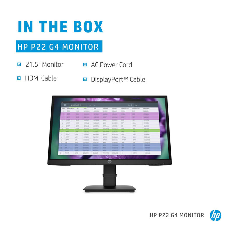 HP P22 G4 21.5' Full HD 5ms Monitor 1A7E4AA