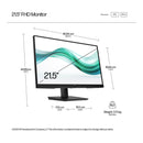 HP Series 3 Pro 322ph 21.5' FHD 5ms Monitor B0BN7UT