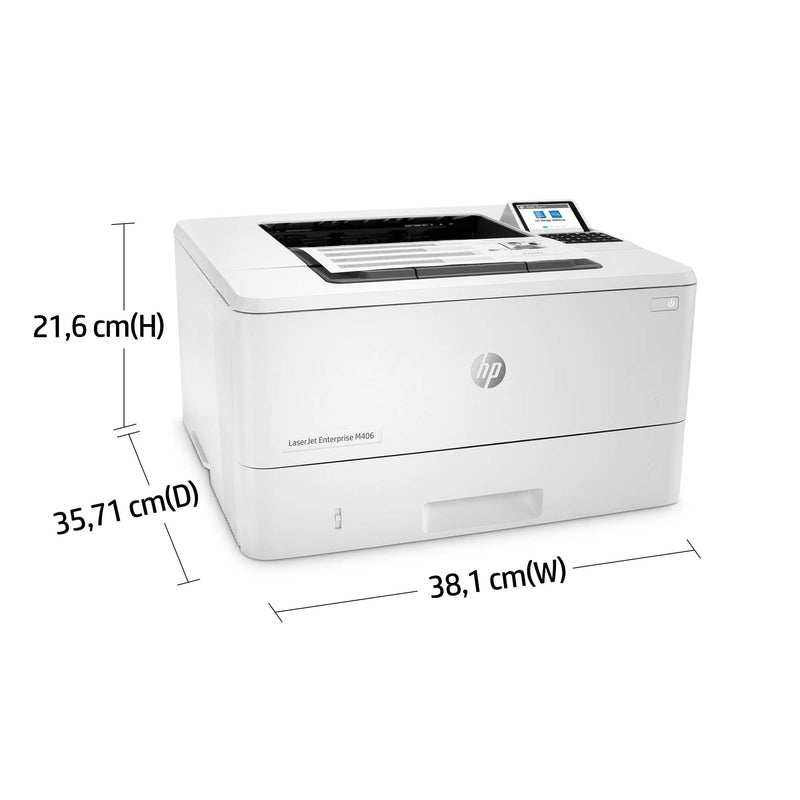 HP LaserJet Enterprise M406dn Monochrome Printer 3PZ15A