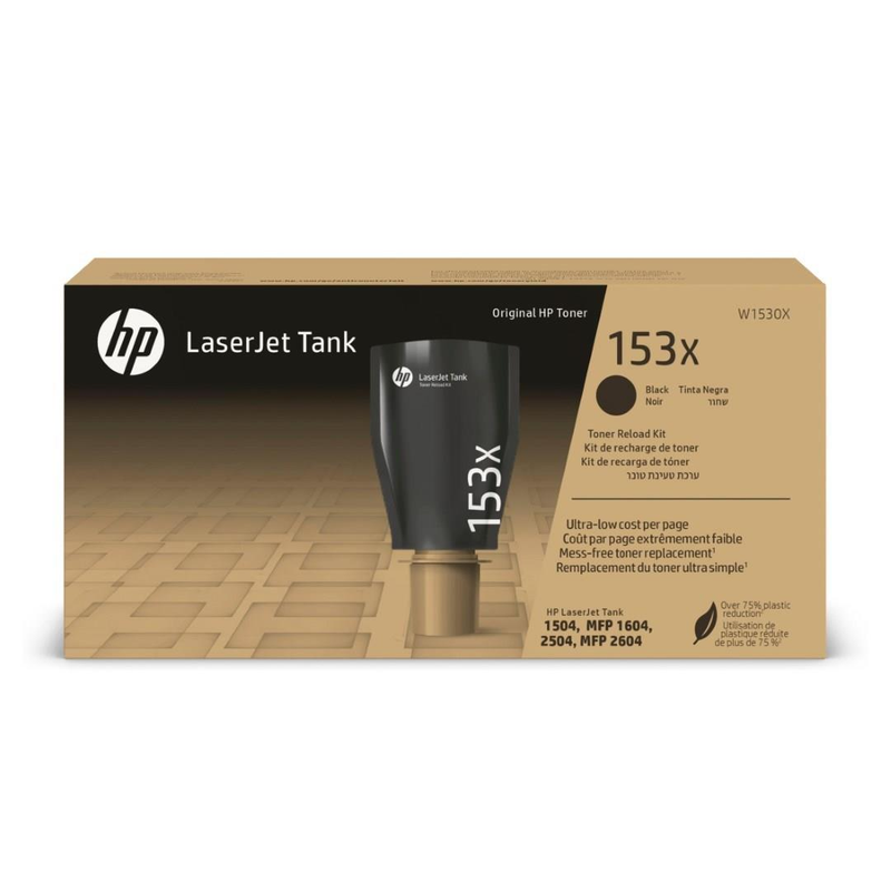 HP 153X Original Laserjet Toner Cartridge Reload Kit - Black W1530X