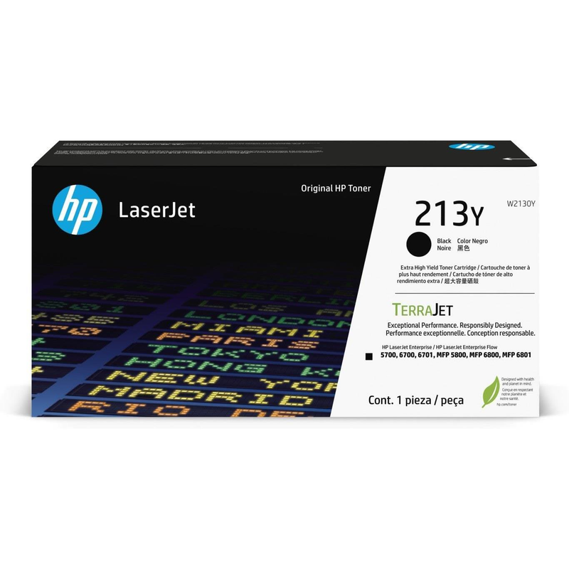 HP 213Y Extra High Yield Black Original LaserJet Toner Cartridge W2133Y