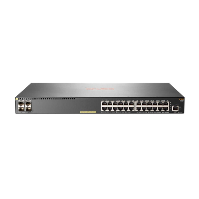 HPE Aruba 2930F 24-port Gigabit PoE+ Managed L3 Switch with 4x SFP+ ports JL255A