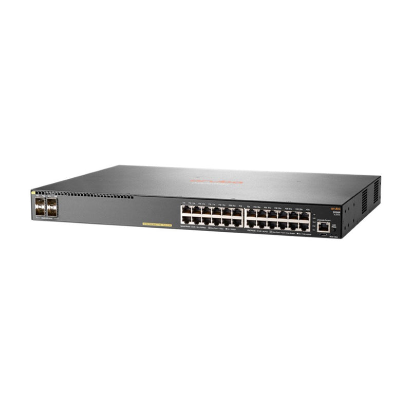 HPE Aruba 2930F 24-port Gigabit PoE+ Managed L3 Switch with 4x SFP+ ports JL255A