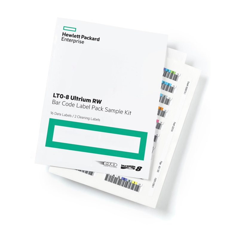 HPE Ultrium LTO-8 RW Tape Barcode Label Pack Q2015A