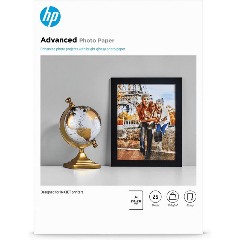 HP Advanced Glossy Photo Paper A4 25 Sheets Q5456A