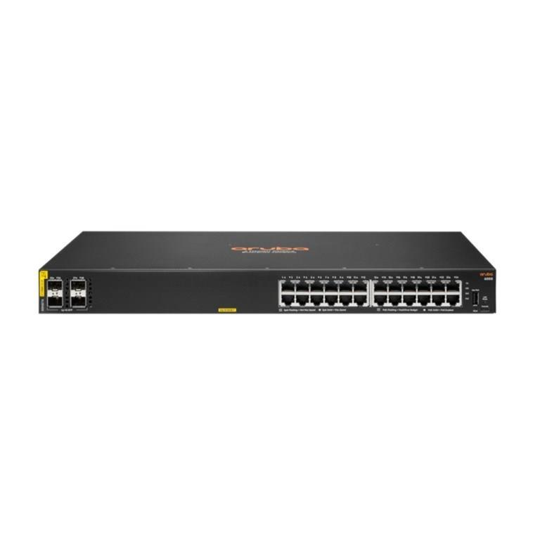 HPE Aruba CX 6000 24-port PoE Gigabit Managed Switch with 4x SFP ports R8N87A