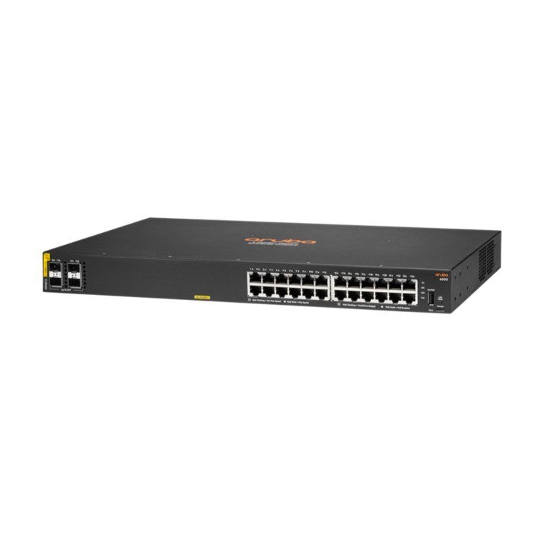 HPE Aruba CX 6000 24-port PoE Gigabit Managed Switch with 4x SFP ports R8N87A
