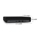 HP EliteDesk 800 G6 Core i7-10700T 8GB RAM 256GB SSD Win 11 Pro Mini PC 4M429EA