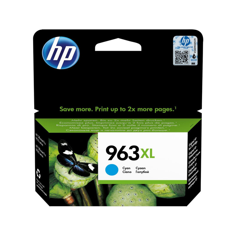 HP 963XL Extra Large Original Ink Cartridge - Cyan 3JA27AE