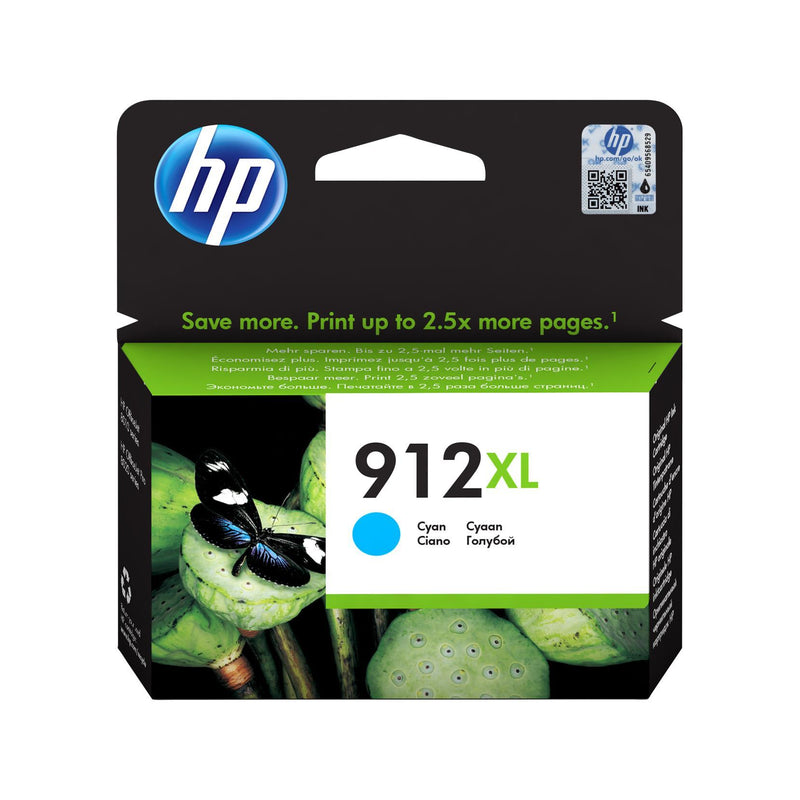 HP 912XL Extra Large Original Ink Cartridge - Cyan 3YL81AE