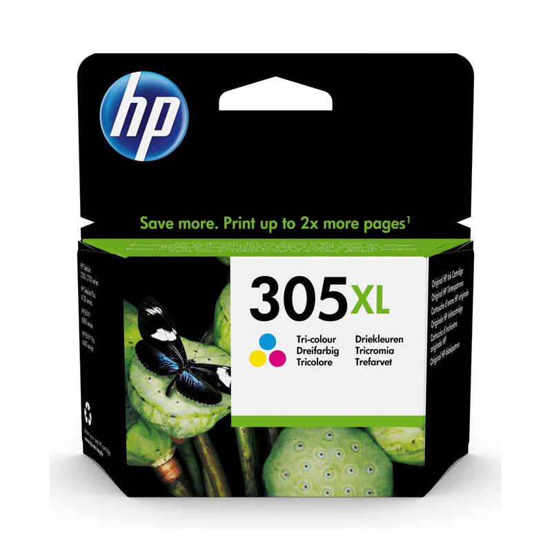 HP 305XL High Yield Original Ink Cartridge - Tri-color CMY 3YM63AE