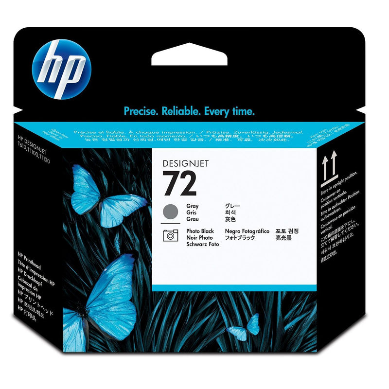 HP 72 Original Printhead - Light Grey, Photo Black C9380A