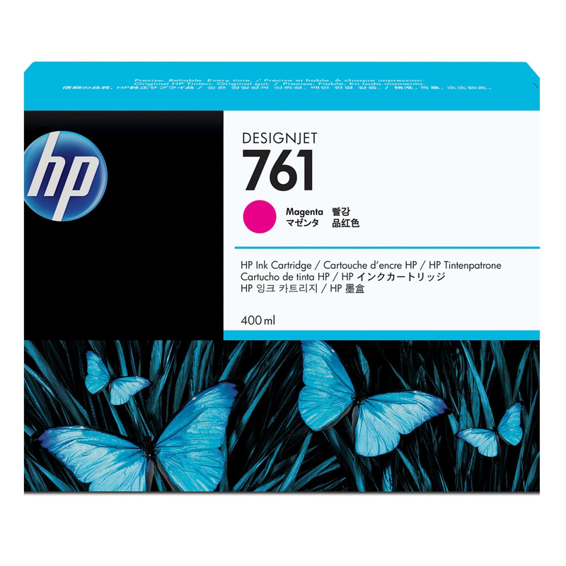 HP 761 400-ml Magenta DesignJet Ink Cartridge CM993A