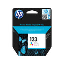 HP 123 Original Ink Cartridge - Tri-Colour Cyan Magenta Yellow F6V16AE