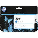 HP 745 130-ml DesignJet Cyan Ink Cartridge F9J97A