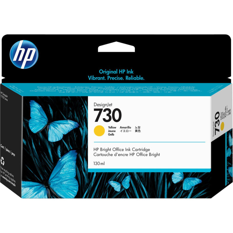 HP 730 Original DesignJet Ink Cartridge - Yellow P2V64A