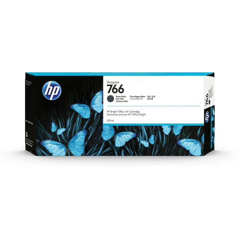 HP 766 300-ml DesignJet Original Ink Cartridge - Matte Black P2V92A