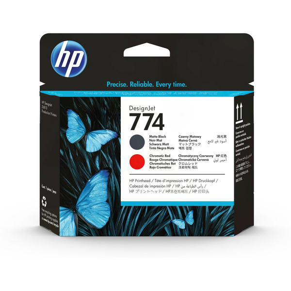 HP 774 Matte Black/Chromatic Red DesignJet Printhead P2V97A – HP