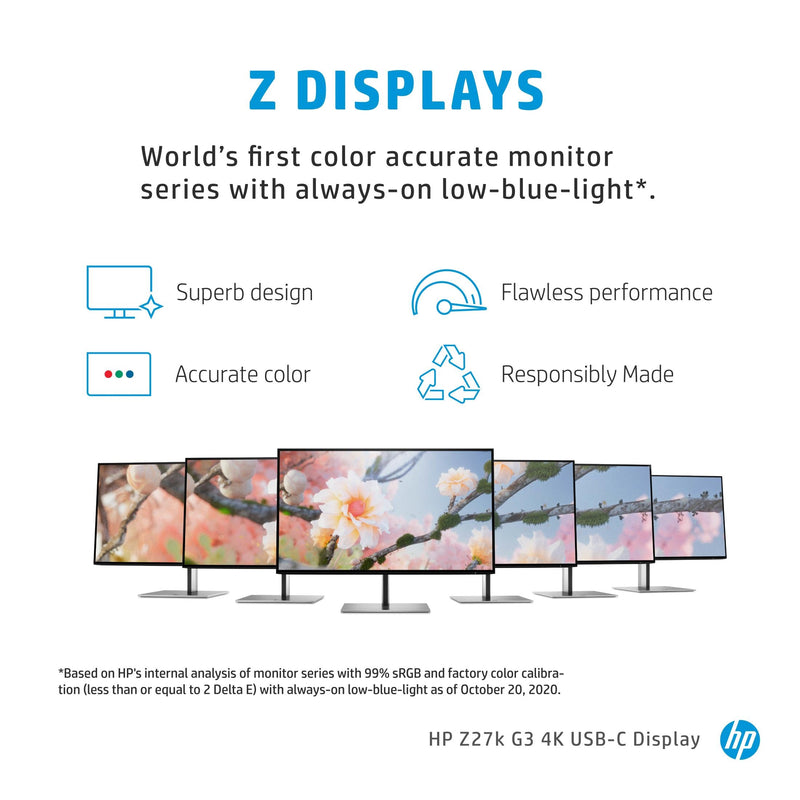HP Z27k G3 27' 4K UHD 5ms USB-C Display Monitor 1B9T0AA
