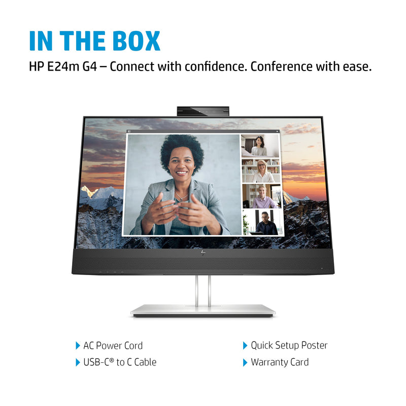 HP E24m G4 23.8' Full HD 5ms Conferencing Monitor 40Z32AA