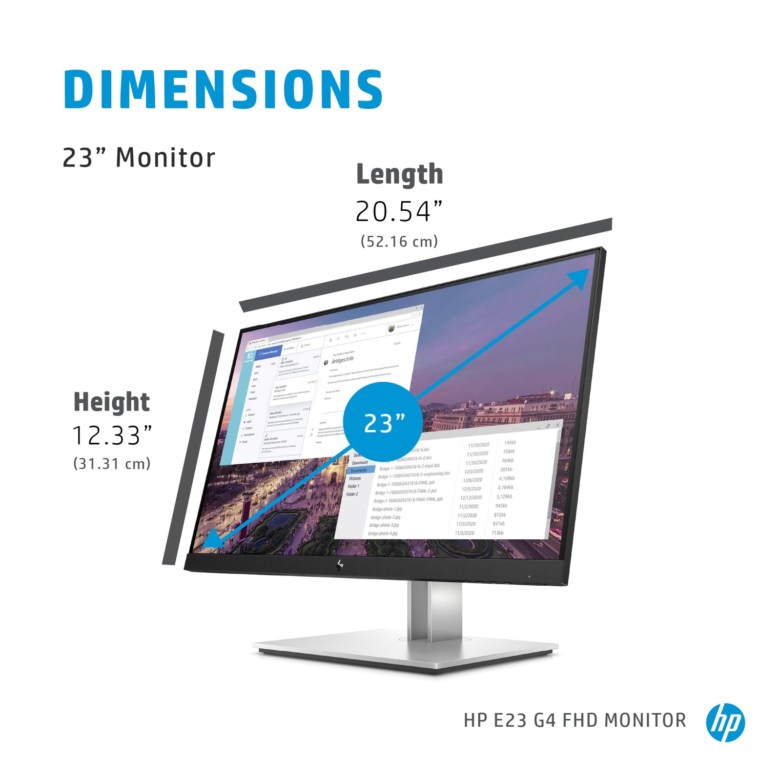 HP E23 G4 23' Full HD 5ms Monitor 9VF96AA HP Online
