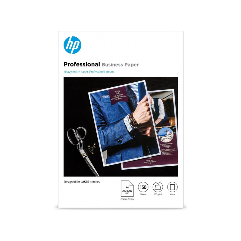 HP Laser Professional Business Paper – Matte A4 150-Sheets 200gsm 7MV80A