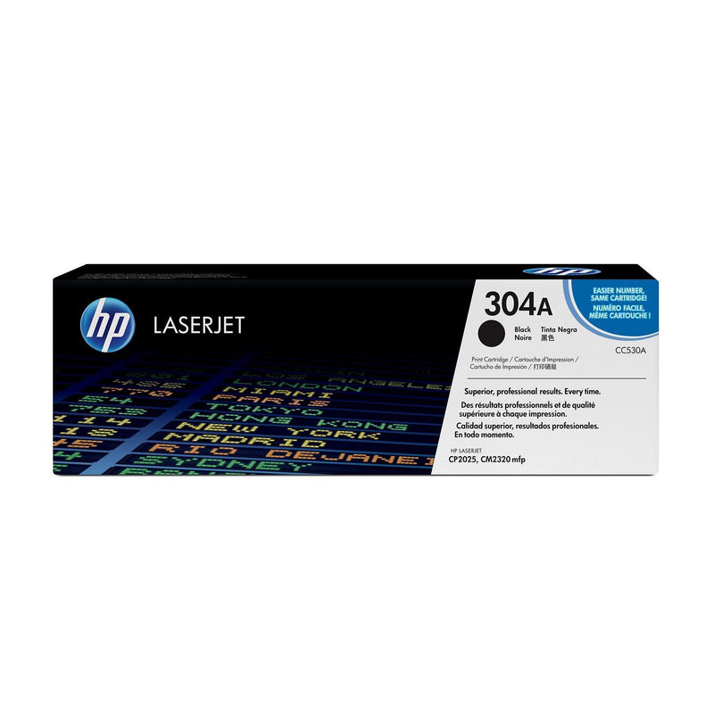 HP 304A Original LaserJet Toner Cartridge - Black CC530A