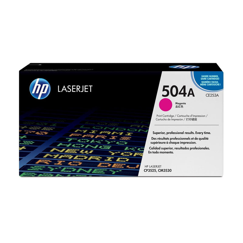 HP 504A Original LaserJet Toner Cartridge - Magenta CE253A