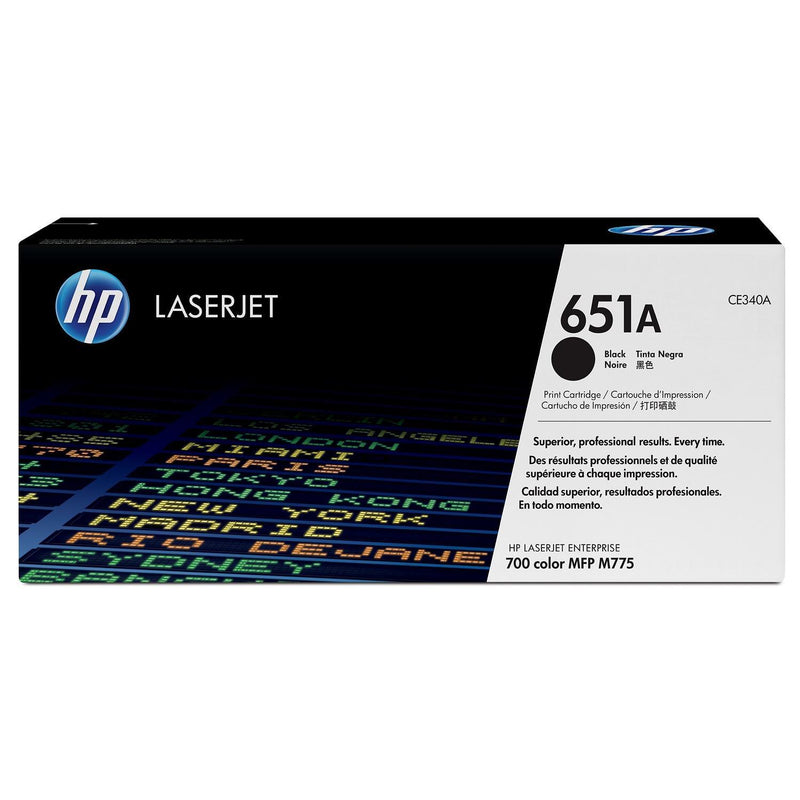 HP 651A Original LaserJet Toner Cartridge - Black CE340A
