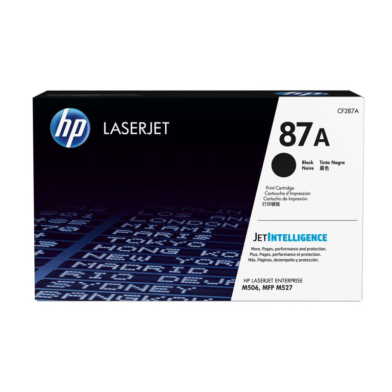 HP 87A Original LaserJet Toner Cartridge - Black CF287A